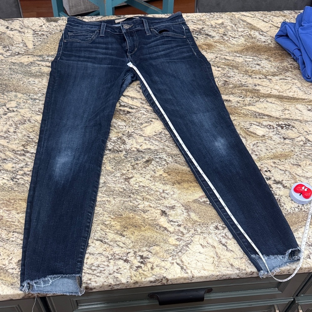 Joe's Jeans Dark Blue “Blondie” with Raw Edge, Ankle & Cropped
